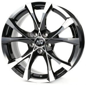 MSW Cross Over 8x18 ET29 5x120 d72.6 Black Full Polished